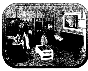 Interior «modern» convencional, segons un prospecte de propaganda..