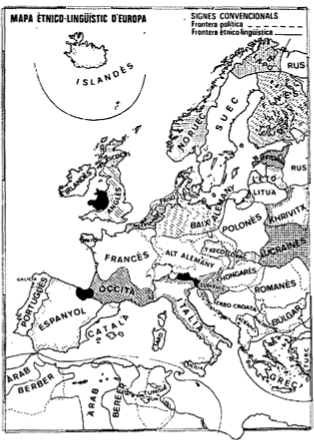 Mapa etno-lingüístic d'Europa