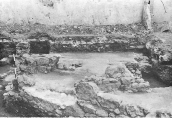 Vista parcial de l'excavació, amb l'habitació de la cala III en primer pla a la dreta.