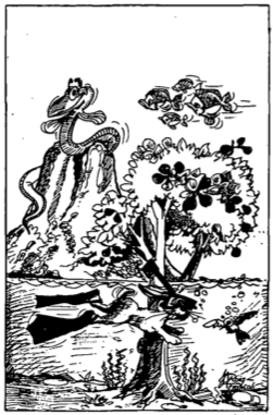 Il·lustració d'infants jugant a l'aire lliure sota un arbre