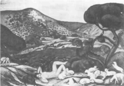 Joaquim Sunyer, Pastoral, 1911.