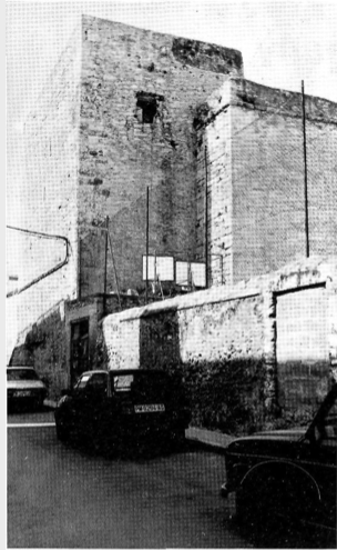 La torre de l'església vista des de sa Penya.
