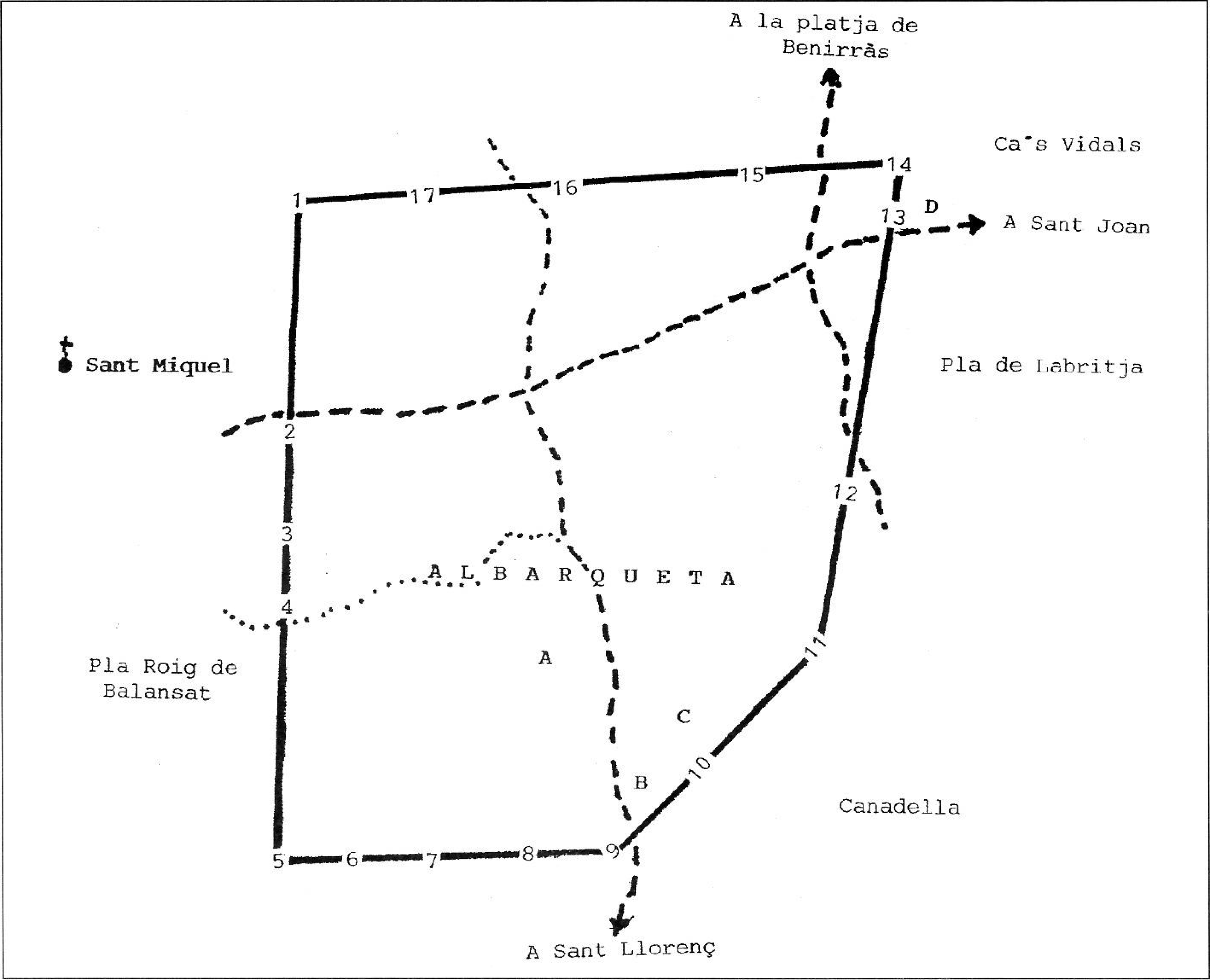 Plànol d'Albarqueta