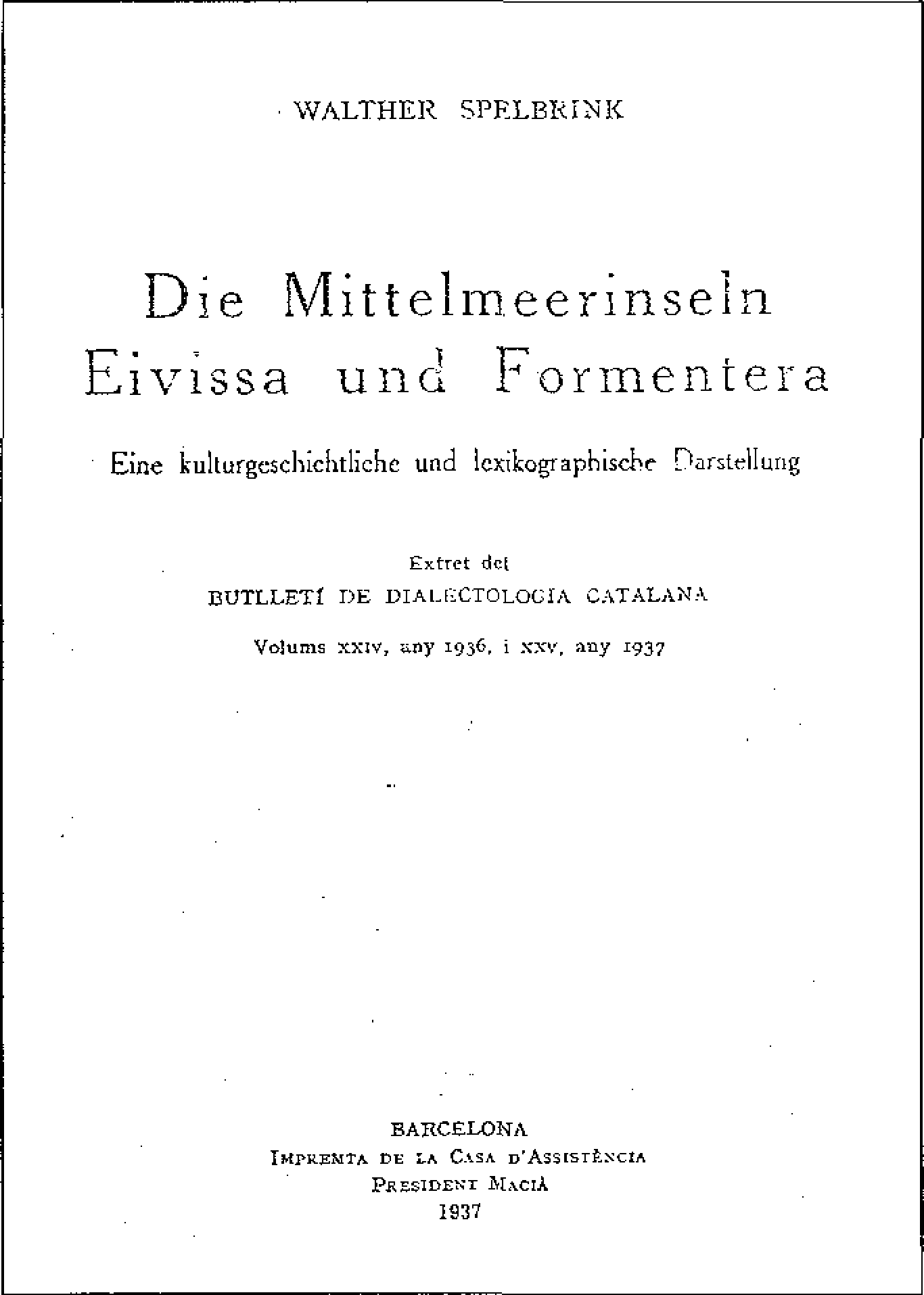 Article de Walther Spelbrink sobre el dialecte eivissenc.