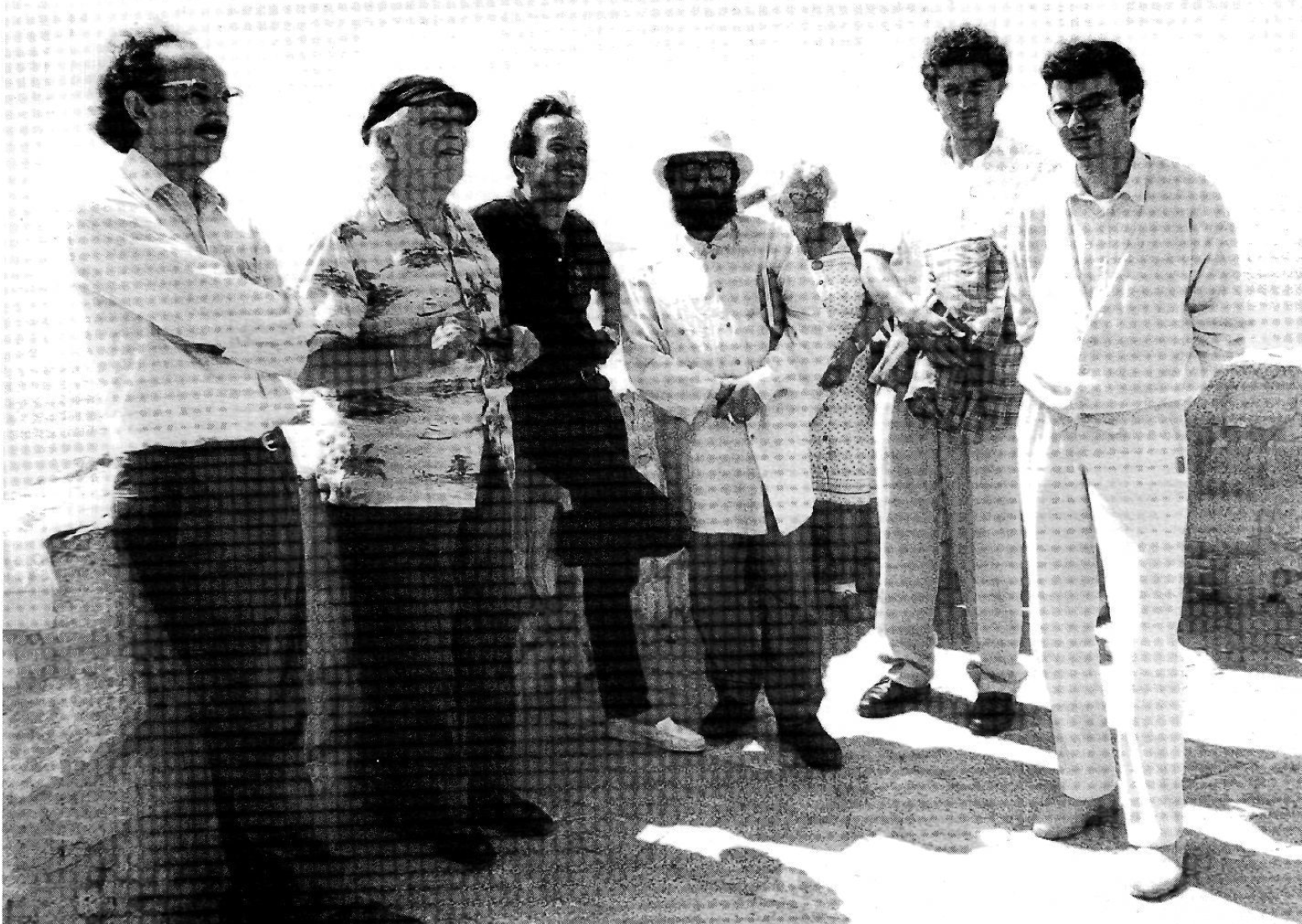 Alberti i un grup de poetes, a Eivissa, el mes de maig del 87.