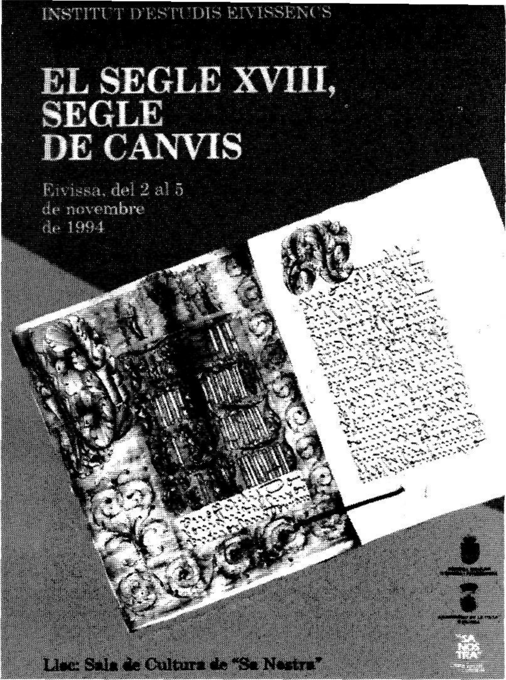 Cartell de les jornades EL SEGLE XVIII, SEGLE DE CANVIS