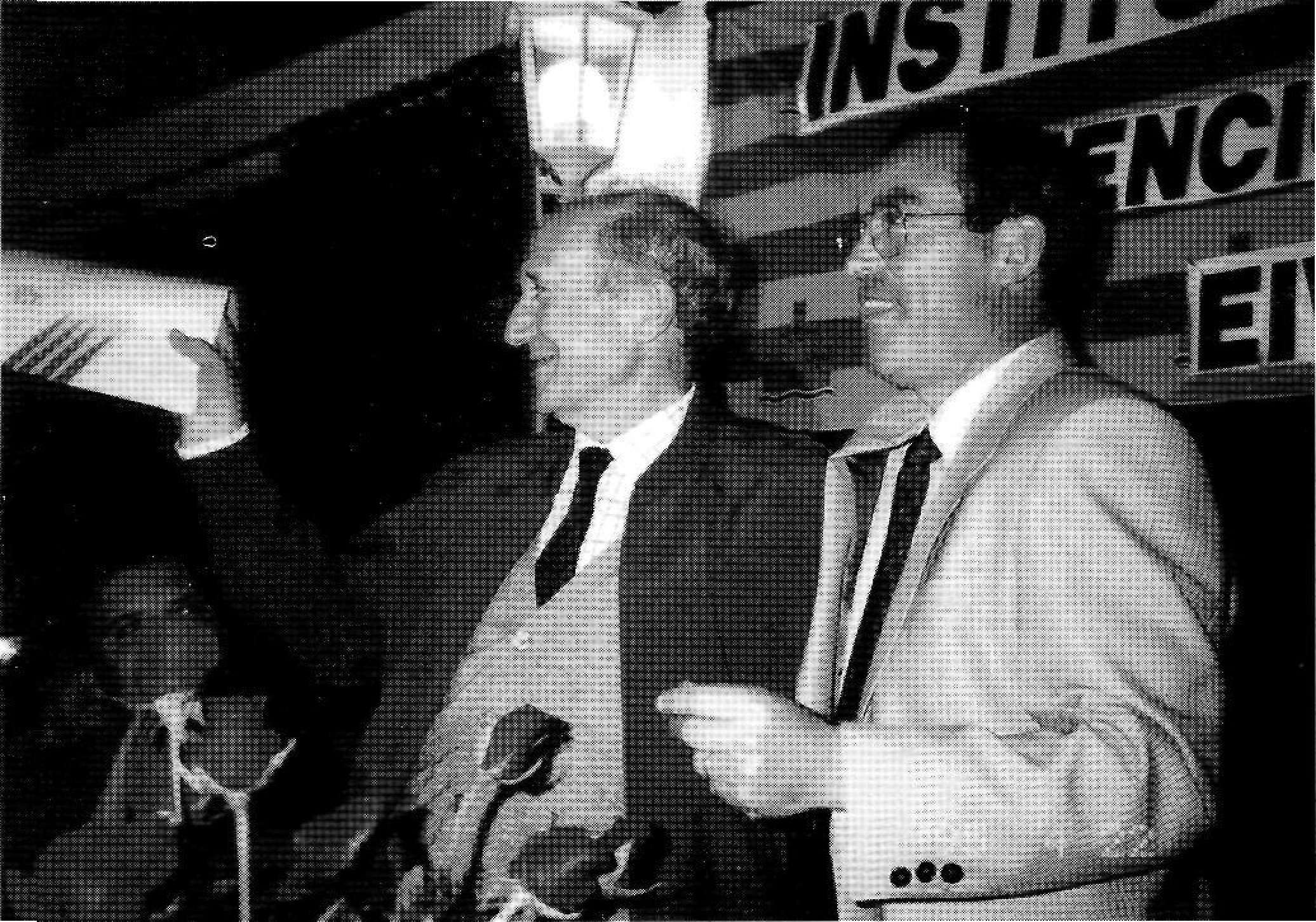 L'ex-president de l'Institut amb el nou president, Marià Serra.