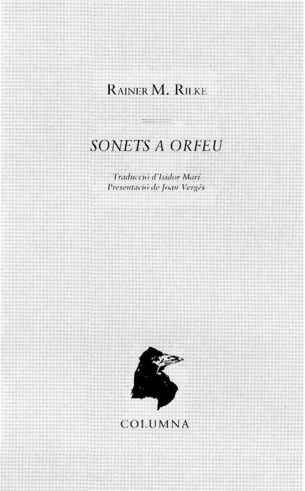 Dedicatòria manuscrita dels Sonets a Orfeu
