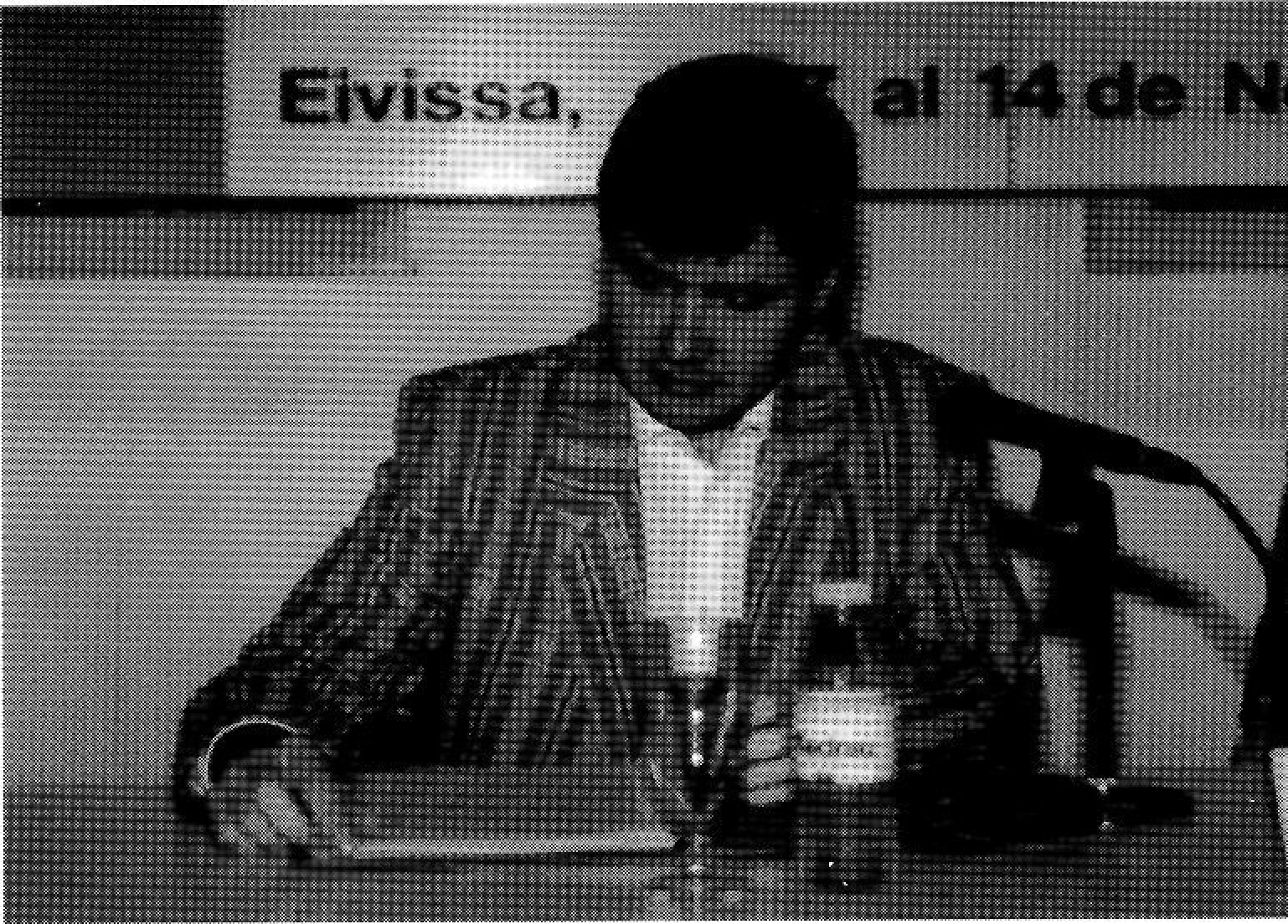 D'esquerra a dreta, l'antropòleg Joan Bestard i l'arqueòleg Benjamí Costa. (Fotos: Vicent Ribas Trull.)