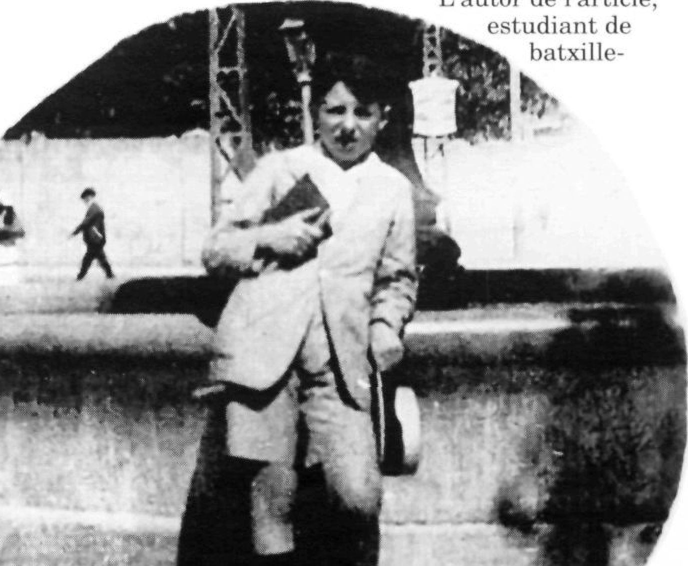 L'autor de l'article, estudiant de batxillerat, a la Ciutat de Mallorca.