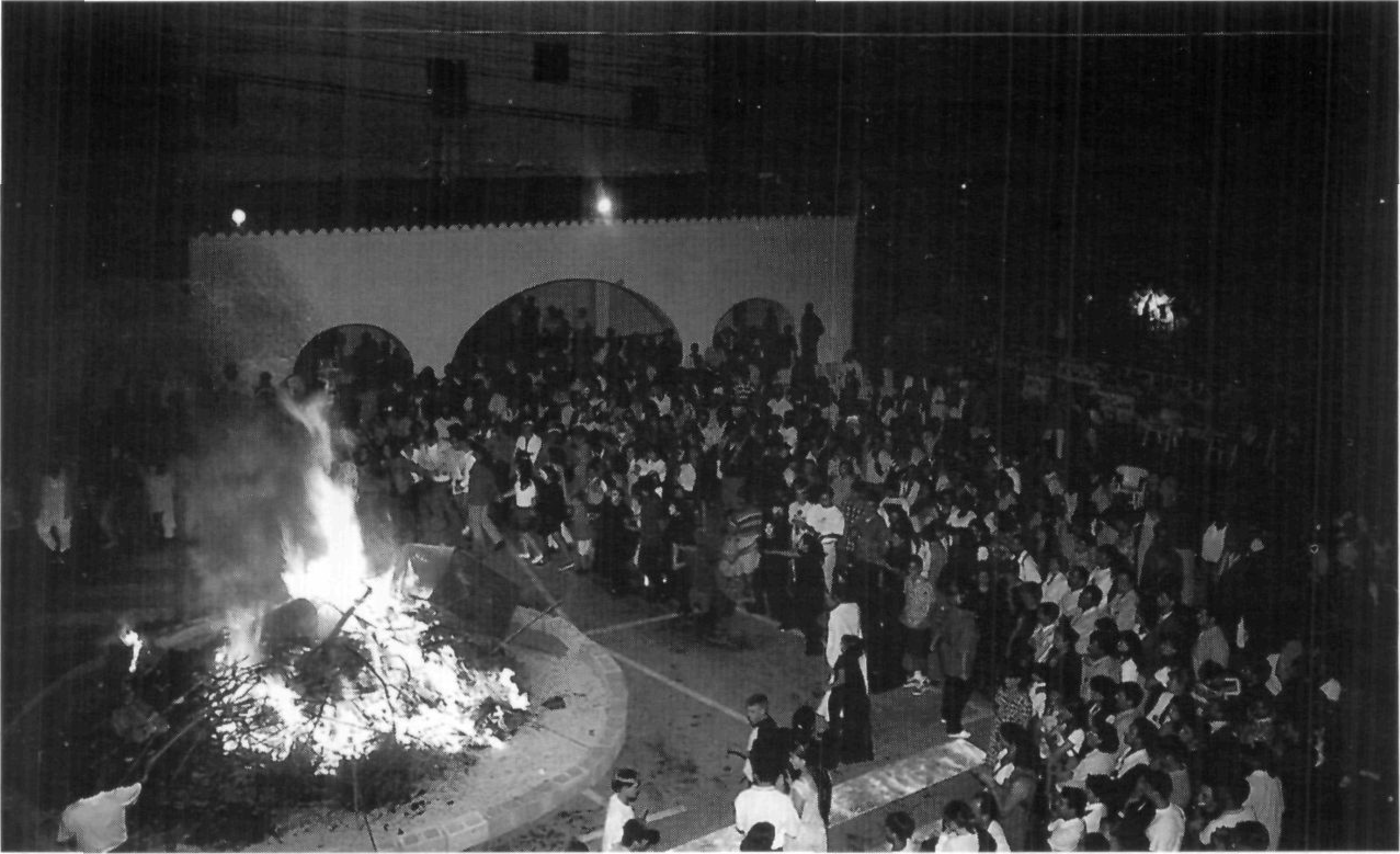 Amb l'encesa del tradicional fogueró finalitzà la Festa de la Nit de Sant Joan. (Foto: Vicent Ribas "Trull".)