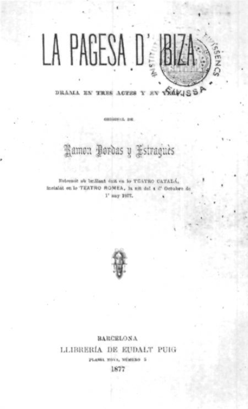 Imatge de la portada de La Pagesa d'Ibiza
