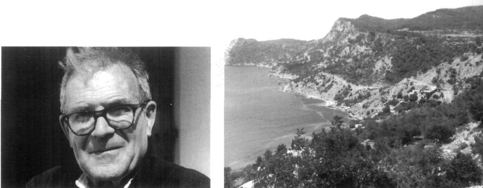 Antoni Costa Bonet, amb una de les múltiples visites que rebia a Sant Mateu d'Albarca. (Foto: Mariano Planells.)