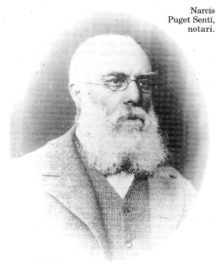 Narcís Puget Sentí, notari.