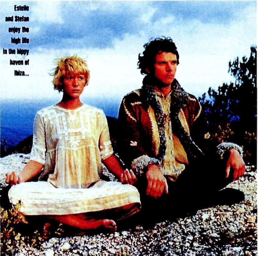 Escena de la pel·lícula More, 1969. Estelle and Stefan enjoy the high life In the kippy haven of Ibiza...