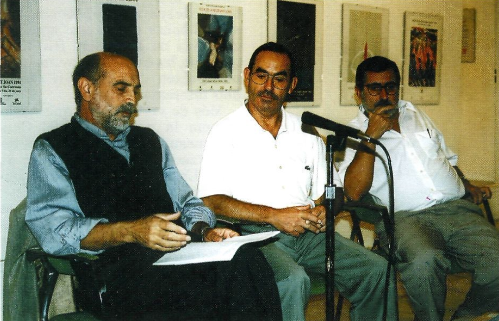 Cristòfol Guerau, Marià Serra i Josep Marí.