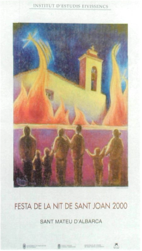Cartell de la Festa de la Nit de Sant Joan, original de Sandra Torres.