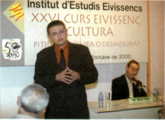Institut d'Estudis Eivissencs XXVI CURS EIVISSENC CULTURA. Joan Ribas Tur. (Foto: Diario de Ibiza.)