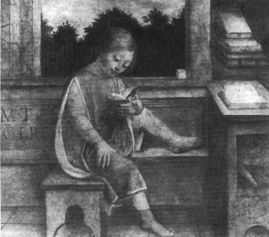 Vincenzo Foppa "Un nen que llegeix Ciceró" (Londres, Col·lecció Wallace.)