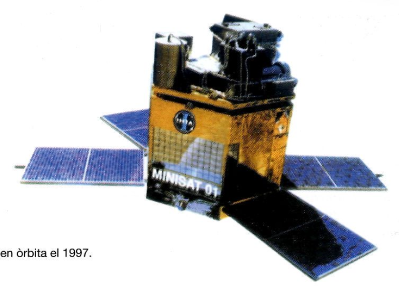 Satèl·lit Minisat 01, posat en òrbita el 1997.