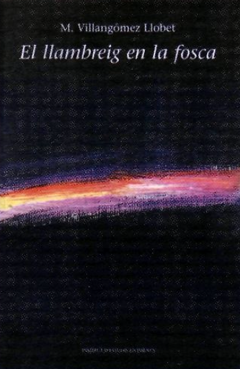 Imatge de la portada del llibre El llambreig en la fosca de M. Villangómez Llobet.