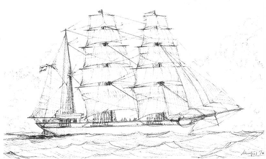 Corbeta. Il·lustració de Ramon Sampol Isern. Cortesia de "Sa Nostra".