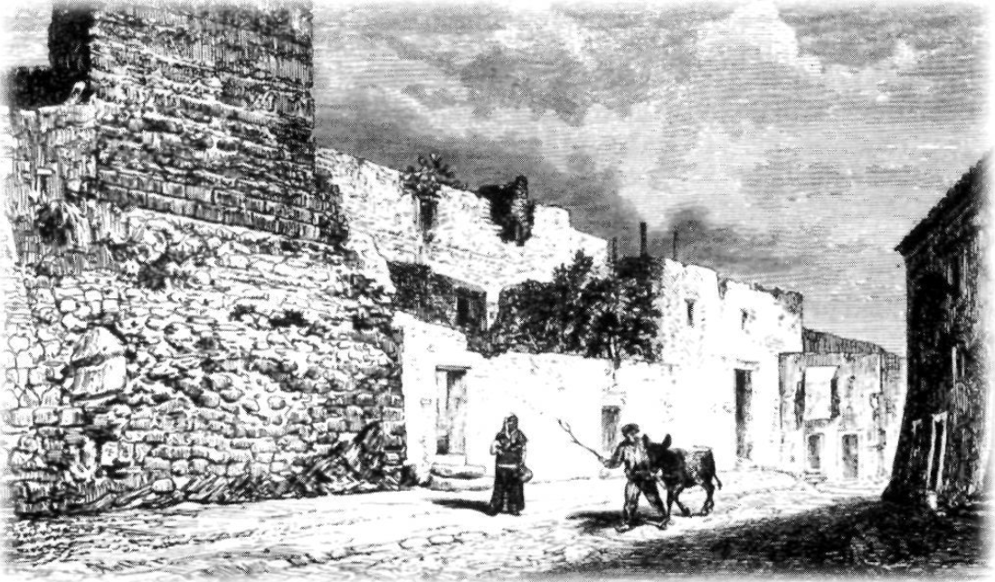 El carrer de la Carnisseria Vella. Gravat de l'Arxiduc Lluís Salvador.