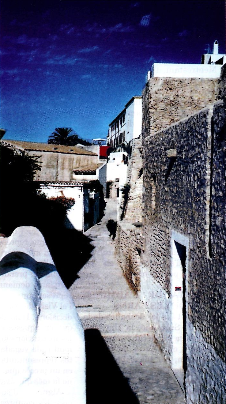 El carrer de Sant Josep, a Dalt Vila, on estava la carnisseria vella. (Foto: Revista EIVISSA.)