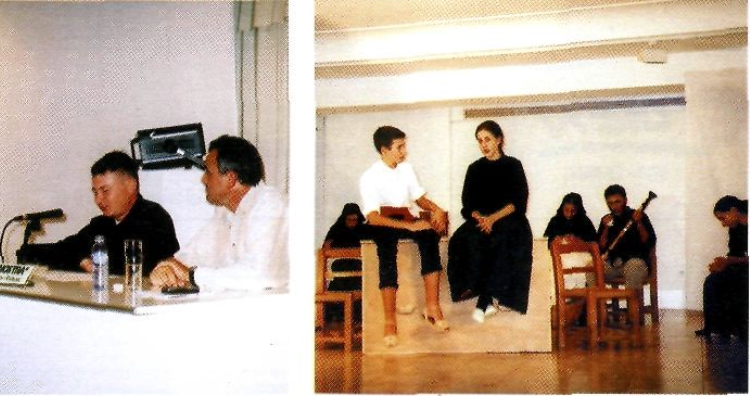 Acte de lliurament de la Menció d'Honor Sant Jordi 2003. Abril de 2003.