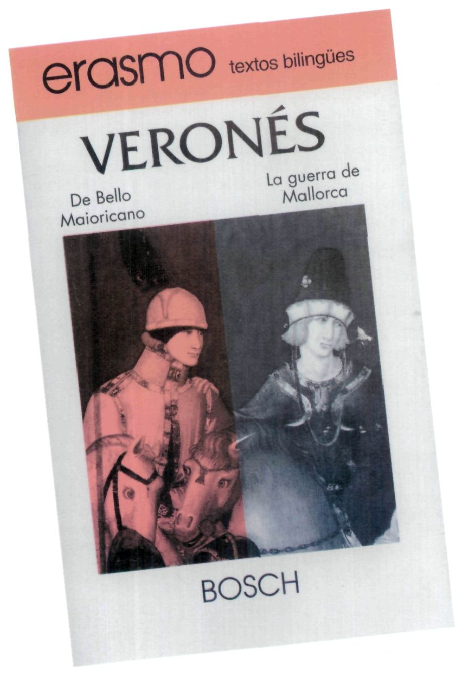Coberta de l'edició de De bello Maioricano feta per Jaume Juan Castelló, editorial Bosch, Barcelona, 1996.