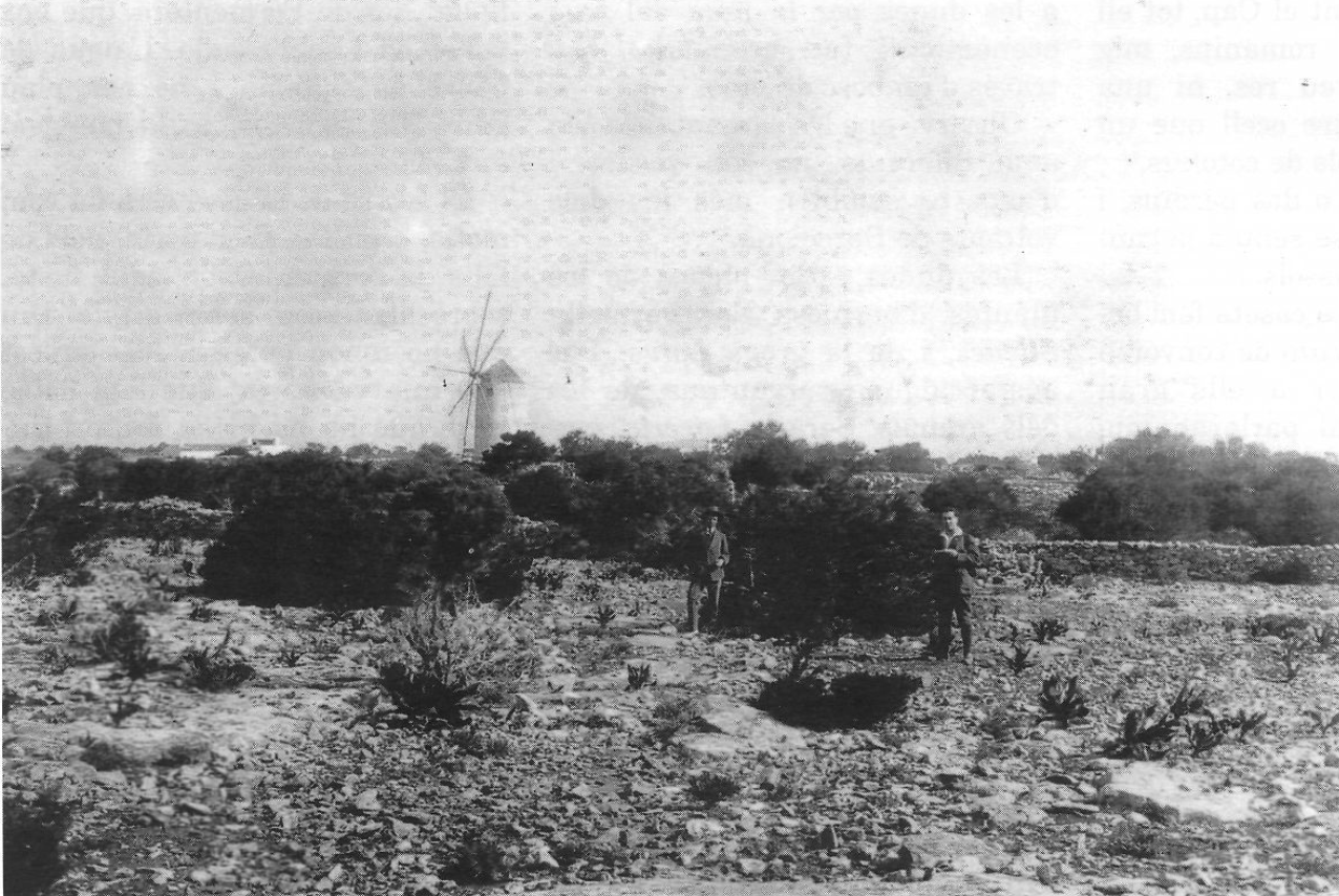 El guia (Josep Marí) i Joaquim Maluquer, camí de Barbaria. (Arxiu Salvador Maluquer.)