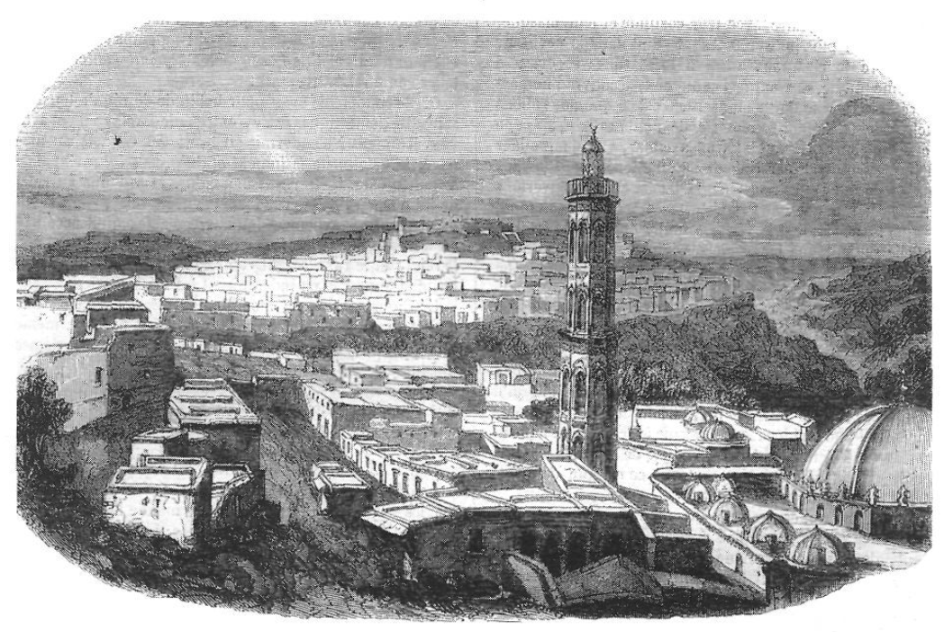 El port d'Orà era el punt de destinació del material de ferrocarril transportat per la pollacra barca francesa Blanche et Marie, embarrancada a s'Espalmador el 23 de gener de 1870. Vista d'Orà segons un gravat d'Andrew-Best-Leloir, vol. 4, segona sèrie, de la revista Musée des Familles. París, 1846-47.