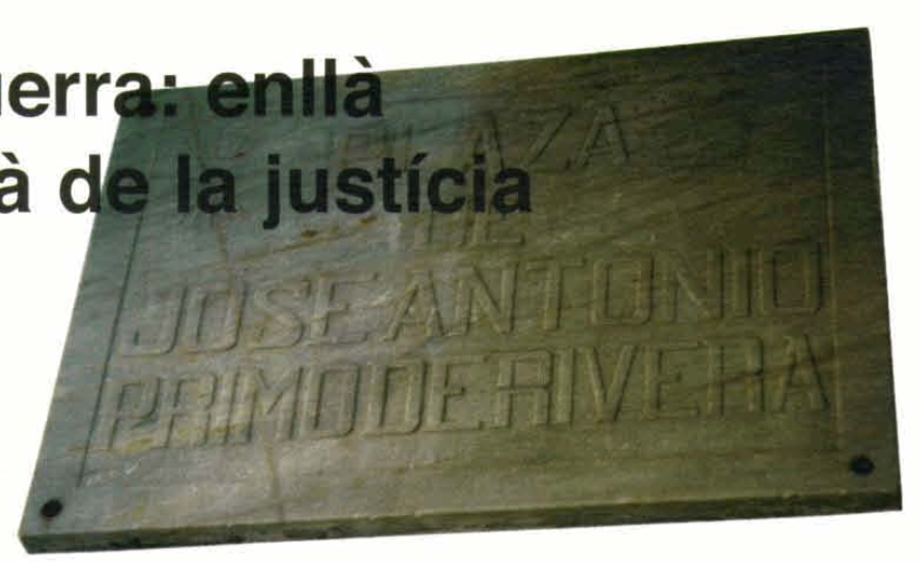Placa dedicada a Jose Antonio Primo de Rivera