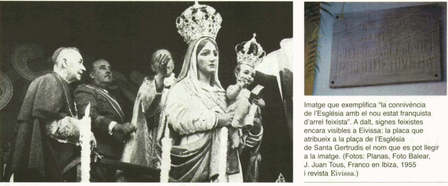Imatge de Franco amb membres de l'esglèsia catòlica.