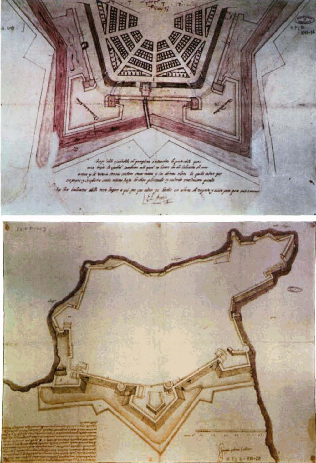 Plànol de la ciutadella de Pamplona, aixecat per Giovan Giacomo Paleari 