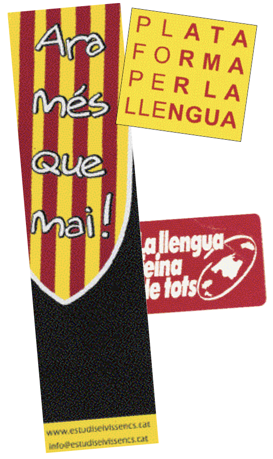 Cartell de la Plataforma per la Llengua: Ara Més Que mai! sa llengua eina de tots