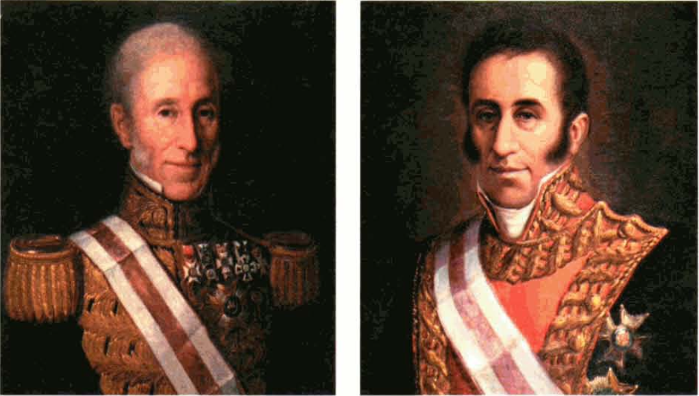Els generals Ignasi i Lluís Balansat d'Orvai Briones, fills il·lustres de la ciutat d'Eivissa.