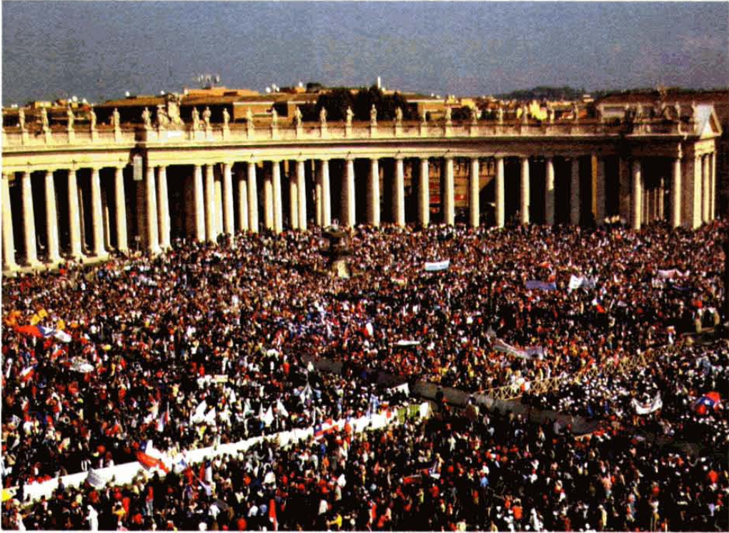 La plaça de Sant Pere, el Vaticà, Roma