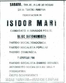Publicitat electoral del Bloc Autonomista al Diario de Ibiza.