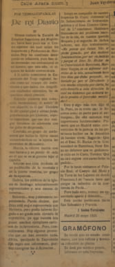 Ressenya de J. Gadea, també al Diario de Ibiza (12-6-1925: 1), sobre aquesta Exposició.