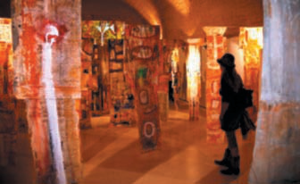 Instal·lació de Lula Martins a Es Polvorí, de Dalt Vila, Eivissa, en el marc de la Mostra de Creativitat