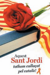 Campanya en favor del català pel Sant Jordi de 2012.