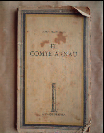 Una edició antiga d'El comte Arnau, de Joan Maragall.
