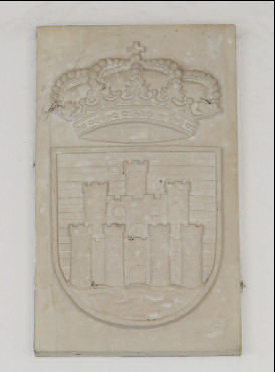 Blasó actual de la ciutat d'Eivissa a l'Ajuntament (foto: Ángeles Martín).