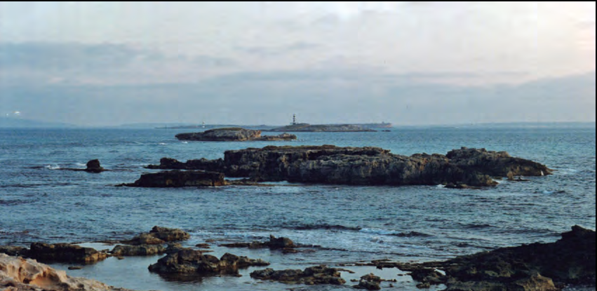 En la imatge, el lloc on es va produir l'embarrancament, as Freus, concretament al freu Petit