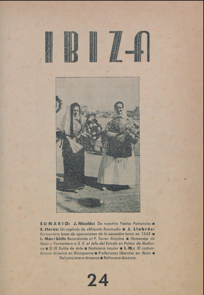 Portada del número 24 de la revista Ibiza.