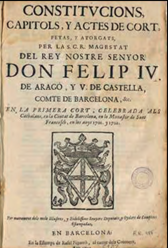 L'incompliment, per part de Felip iv d'Aragó i v de Castella, del respecte als furs propis, fou una de les causes que es promogués Carles III a la successió del tron.