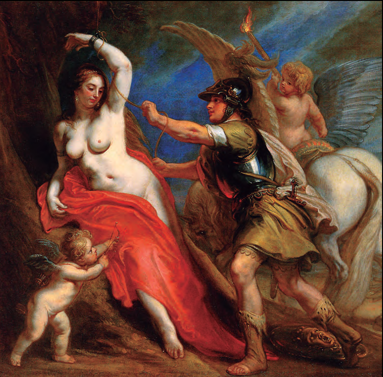 Thulden van Theodoor. Perseus frees Andromeda sun (ca. 1650).