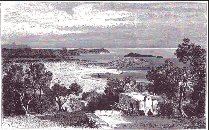 <<Vista des del Puig de Missa»: puig de l'Església Vella. Arxiduc Lluís Salvador d'Àustria.