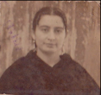 Maria Marí Juan, de can Parra, amb 21 anys d'edat.